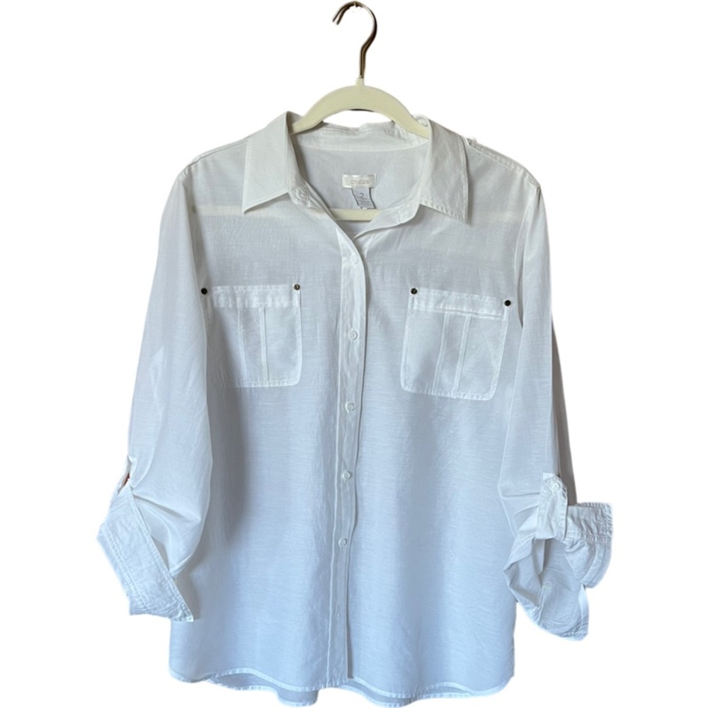 Chico’s shirt 70% cotton 30% silk